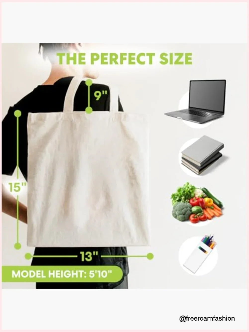 Heavy Duty Cotton Canvas Tote Bags Set of 15 Machine Washable Reusable